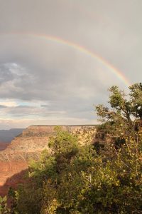 Arco-íris no Grand Canyon